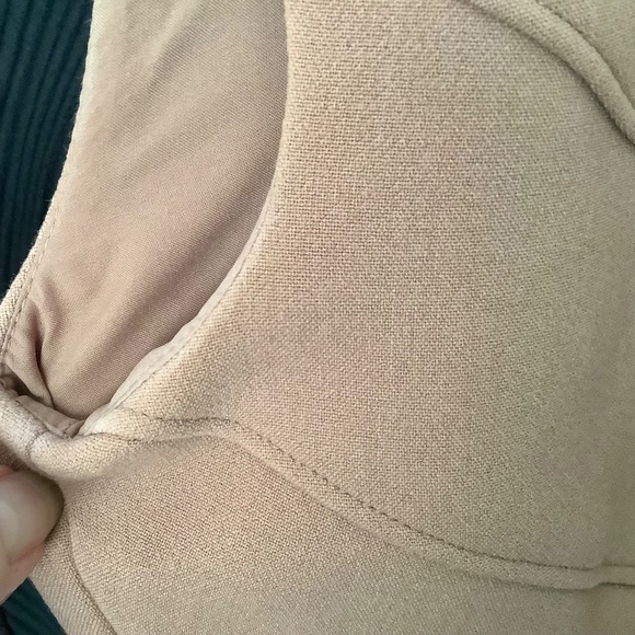 Jones NY Sleeveless Sheath Dress With Stretch Soft Camel Color Size 12 - Picture 9 of 10